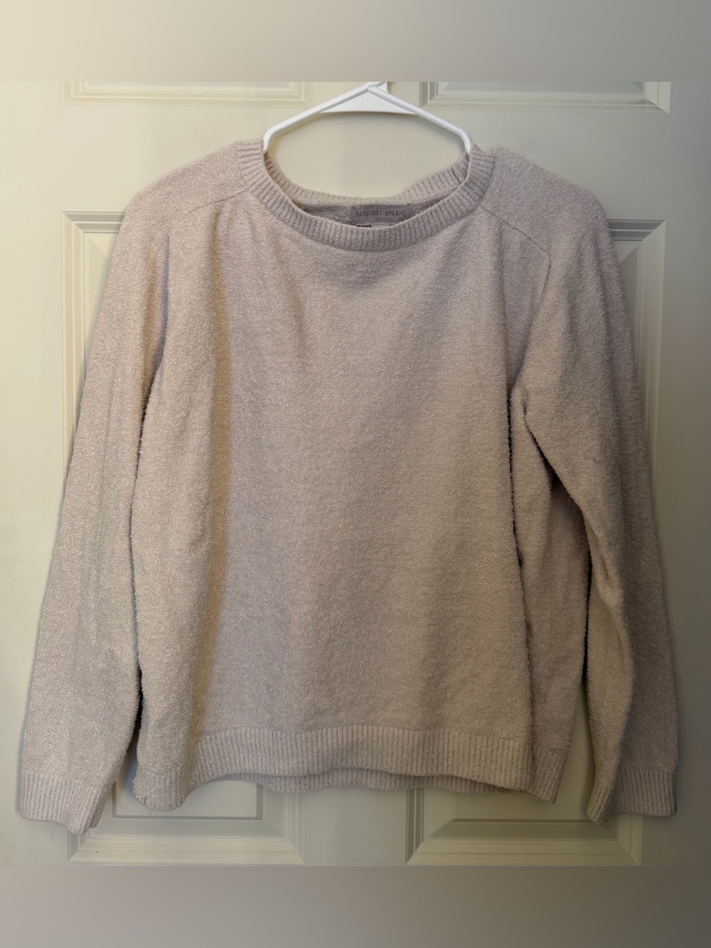 Barefoot Dreams Cozy Chic Lite Pullover in Cream, Size M